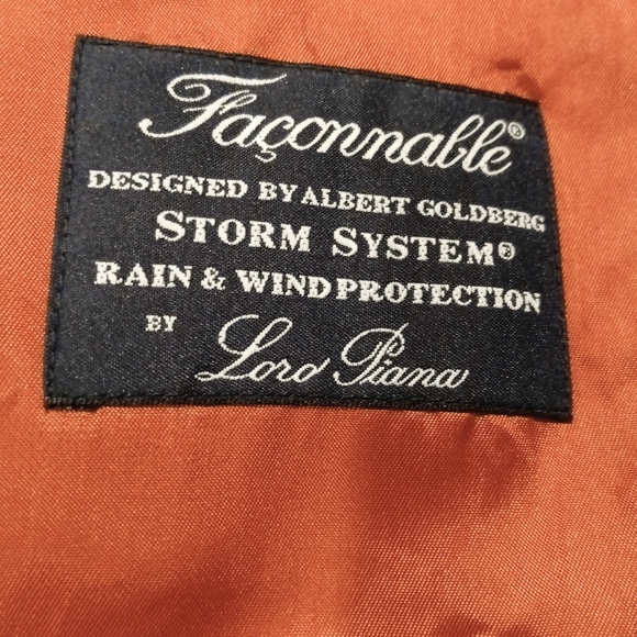 Faconnable x Loro Piana Storm Wind+Rain Protection Trench Coat Size Large - Picture 12 of 12